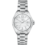 Tag Heuer Formula 1 Quartz Mother of Pearl White Dial Silver Steel Strap Watch for Women - WBJ1418.BA0664 Authentic Buy Shop Now