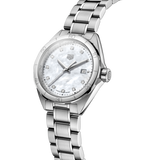 Tag Heuer Formula 1 Diamonds Mother Of Pearl White Dial Silver Steel Strap Watch for Women - WBJ1419.BA0664 Authentic Buy Shop Now
