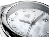 Tag Heuer Formula 1 Diamonds Mother Of Pearl White Dial Silver Steel Strap Watch for Women - WBJ1419.BA0664 Authentic Buy Shop Now