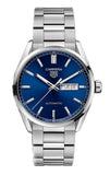 Tag Heuer Carrera Day Date Blue Dial Silver Steel Strap Watch for Women - WBN2012.BA0640 Authentic Buy Shop Now