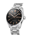 Tag Heuer Carrera Day Date Black Dial Silver Steel Strap Watch for Men - WBN2013.BA0640 Authentic Buy Shop Now