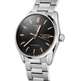 Tag Heuer Carrera Calibre 5 Automatic Black Dial Silver Steel Strap Watch for Men - WAR201C.BA0723 Authentic Buy Shop Now