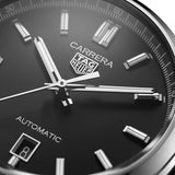 Tag Heuer Carrera Date Black Dial Silver Steel Strap Watch for Men - WBN2110.BA0639 Authentic Buy Shop Now