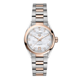 Tag Heuer Carrera Date Automatic Mother of Pearl Dial Two Tone Steel Strap Watch for Women - WBN2450.BD0569 Authentic Buy Shop Now