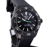 Tag Heuer Aquaracer Professional 200 Solargraph Quartz Black Dial Black Rubber Strap Watch for Men - WBP1112.FT6199 Authentic Buy Shop Now