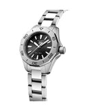 Tag Heuer Aquaracer Professional 200 Quartz Black Dial Silver Steel Strap Watch for Women - WBP1410.BA0622 Authentic Buy Shop Now