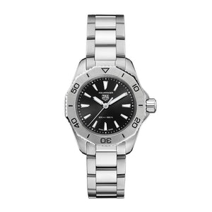 Tag Heuer Aquaracer Professional 200 Quartz Black Dial Silver Steel Strap Watch for Women - WBP1410.BA0622 Authentic Buy Shop Now