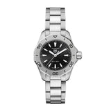 Tag Heuer Aquaracer Professional 200 Quartz Black Dial Silver Steel Strap Watch for Women - WBP1410.BA0622 Authentic Buy Shop Now