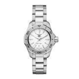 Tag Heuer Aquaracer Professional 200 Quartz White Dial Silver Steel Strap Watch for Women - WBP1411.BA0622 Authentic Buy Shop Now