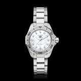 Tag Heuer Aquaracer Professional 200 Quartz Diamond Mother of Pearl Dial Silver Steel Strap Watch for Women - WBP1416.BA0622 Authentic Buy Shop Now