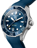 Tag Heuer Aquaracer Professional 300 Automatic Blue Dial Blue Rubber Strap Watch for Men - WBP201B.FT6198 Authentic Buy Shop Now