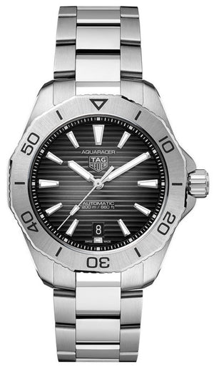 Tag Heuer Aquaracer Professional 200 Automatic Black Dial Silver Steel Strap Watch for Men - WBP2110.BA0627 Authentic Buy Shop Now