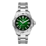 Tag Heuer Aquaracer Professional 200 Automatic Green Dial Silver Steel Strap Watch for Men - WBP2115.BA0627 Authentic Buy Shop Now