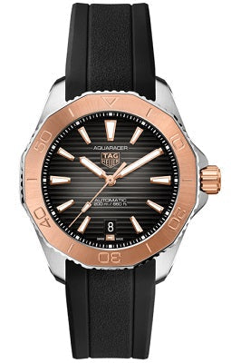 Tag Heuer Aquaracer Professional 200 Automatic Black Dial Black Rubber Strap Watch for Men - WBP2151.FT6199 Authentic Buy Shop Now