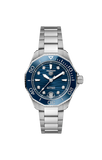 Tag Heuer Aquaracer Professional 300 Automatic Diamonds Blue Dial Silver Steel Strap Watch for Women - WBP231B.BA0618 Authentic Buy Shop Now