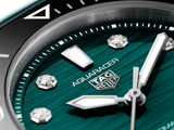 Tag Heuer Aquaracer Professional 300 Automatic Diamonds Green Dial Green Rubber Strap Watch for Women - WBP231G.FT6226 Authentic Buy Shop Now