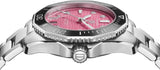 Tag Heuer Aquaracer Professional 300 Automatic Diamonds Pink Dial Silver Steel Strap Watch for Women - WBP231J.BA0618 Authentic Buy Shop Now
