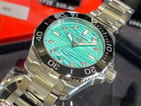Tag Heuer Aquaracer Professional 300 Automatic Diamonds Green Dial Silver Steel Strap Watch for Women - WBP231K.BA0618 Authentic Buy Shop Now
