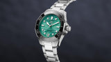 Tag Heuer Aquaracer Professional 300 Automatic Diamonds Green Dial Silver Steel Strap Watch for Women - WBP231K.BA0618 Authentic Buy Shop Now