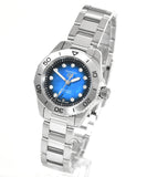 Tag Heuer Aquaracer Professional 200 Automatic Diamond Blue Dial Silver Steel Strap Watch for Women - WBP2411.BA0622 Authentic Buy Shop Now