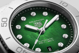 Tag Heuer Aquaracer Professional 200 Automatic Diamond Green Dial Silver Steel Strap Watch for Women - WBP2415.BA0622 Authentic Buy Shop Now