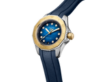 Tag Heuer Aquaracer Professional 200 Automatic Diamonds Blue Dial Blue Rubber Strap Watch for Women - WBP2450.FT6215 Authentic Buy Shop Now
