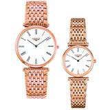 Longines La Grande Classique White Dial Rose Gold Mesh Bracelet Watch for Women - L4.209.1.91.8 Authentic Buy Shop Now