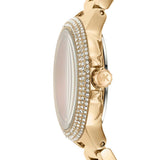 Michael Kors Camille Analog Red Dial Gold Steel Strap Watch For Women - MK7196 Authentic Buy Shop Now