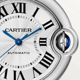 Cartier Ballon Bleu De Cartier Silver Dial Black Leather Strap Watch for Women - WSBB0028 Authentic Buy Shop Now