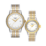 Tissot T Classic Carson Quartz White Dial Two Tone Steel Strap Watch for Men - T085.410.22.011.00 Authentic Buy Shop Now