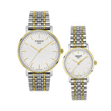Tissot Everytime Medium White Dial Two Tone Mesh Bracelet Watch For Men - T109.410.22.031.00 Authentic Buy Shop Now