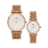 Tissot T Classic Everytime Small White Dial Rose Gold Mesh Bracelet Watch For Women - T109.210.33.031.00 Authentic Buy Shop Now