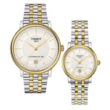 Tissot T Classic Carson Premium White Dial Two Tone Steel Strap Watch for Women - T122.207.22.031.00 Authentic Buy Shop Now