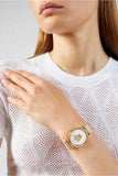 Versace Palazzo Empire Greca White Dial Gold Mesh Bracelet Watch for Women - VEDV00619 Authentic Buy Shop Now