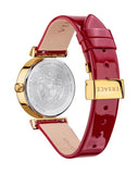 Versace Greca Meander Red Dial Red Leather Strap Watch for Women - VELW00320 Authentic Buy Shop Now