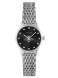 Gucci G Timeless Quartz Black Dial Silver Steel Strap Watch For Women - YA1265020 Authentic Buy Shop Now