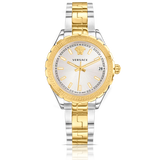 Versace Hellenyium Silver Dial Two Tone Steel Strap Watch for Women - V12030015 Authentic Buy Shop Now