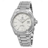 Tag Heuer Aquaracer Automatic White Dial Silver Steel Strap Watch for Men - WAY2111.BA0928 Authentic Buy Shop Now