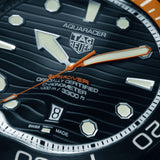 Tag Heuer Aquaracer Professional 1000 Superdiver Automatic Black Dial Silver Steel Strap Watch for Men - WBP5A8A.BF0619 Authentic Buy Shop Now