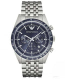 Emporio Armani Sportivo Chronograph Blue Stainless Steel Watch For Men - AR6072 Authentic Buy Shop Now