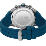 Hugo Boss Distinct Blue Dial Blue Rubber Strap Watch for Men - 1513856 Authentic Buy Shop Now