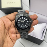 Gucci Dive Quartz Black Dial Black Steel Strap Watch For Men - YA136205 Authentic Buy Shop Now