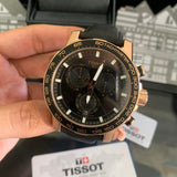 Tissot Supersport Chrono Black Dial Black Leather Strap Watch for Men - T125.617.36.051.00 Authentic Buy Shop Now