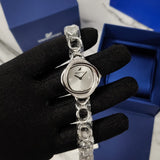 Swarovski Crystal Flower Silver Dial Silver Steel Strap Watch for Women - 5547622 Authentic Buy Shop Now