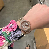 Michael Kors Camille Multifunction Crystals Rose Gold Dial Rose Gold Steel Strap Watch For Women - MK6997 Authentic Buy Shop Now