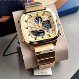 Fossil Retro Analog-Digital Gold Dial Gold Steel Strap Watch for Men - FS5889 Authentic Buy Shop Now