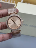 Michael Kors Darci Rose Gold Dial Rose Gold Mesh Bracelet Watch for Women - MK3369 Authentic Buy Shop Now