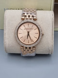 Michael Kors Darci Orange Dial Silver Stainless Steel Strap Watch for Women - MK3218 Authentic Buy Shop Now