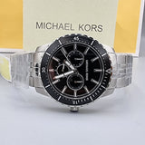 Michael Kors Cunningham Multifunction Black Dial Silver Steel Strap Watch For Men - MK7156 Authentic Buy Shop Now