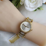 Michael Kors Gabbi Crystals Gold Dial Gold Steel Strap Watch For Women - MK3985 Authentic Buy Shop Now